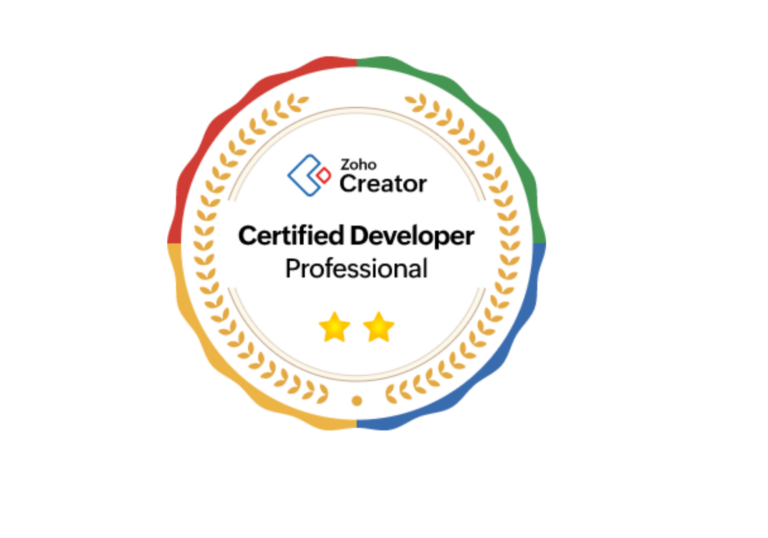 Zoho creator Certified Developer Professional